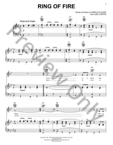Ring Of Fire piano sheet music cover